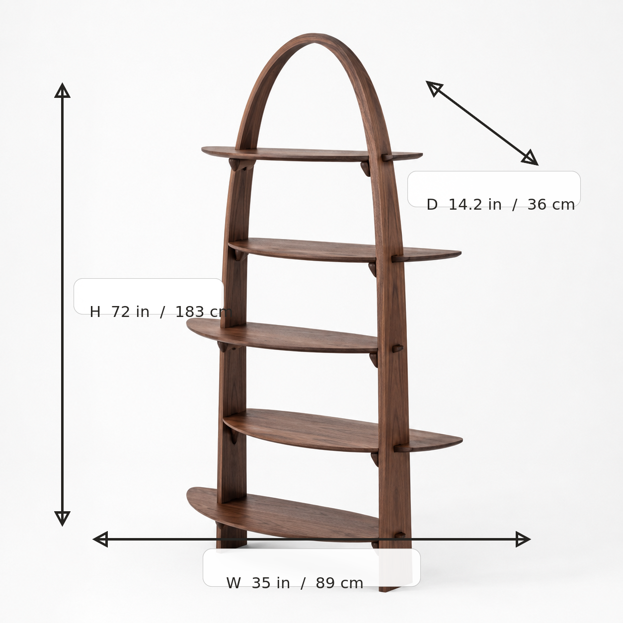 Lune Span Shelf