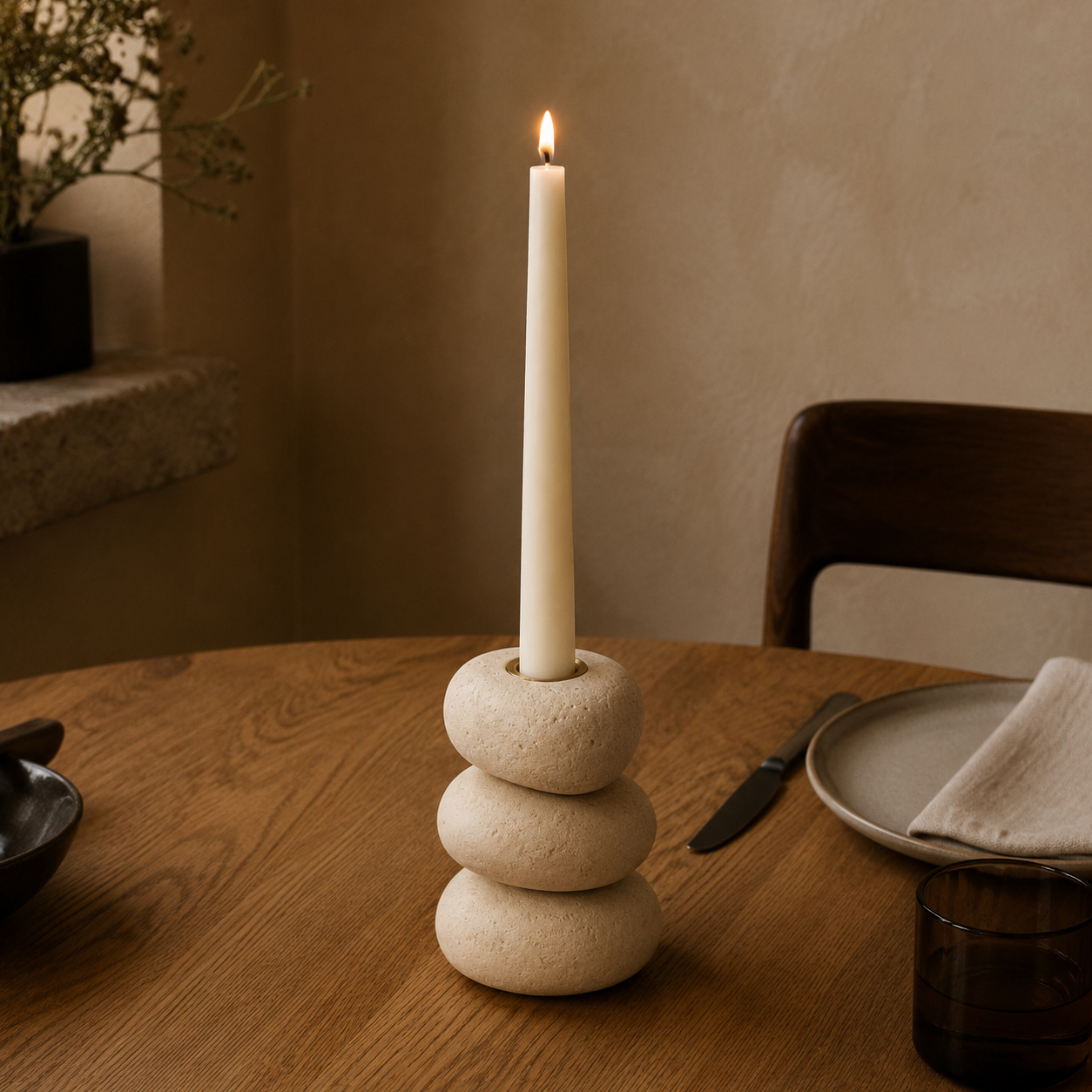 Ossa Cairn Candleholder